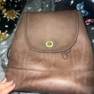 Coach vintage brown backpack